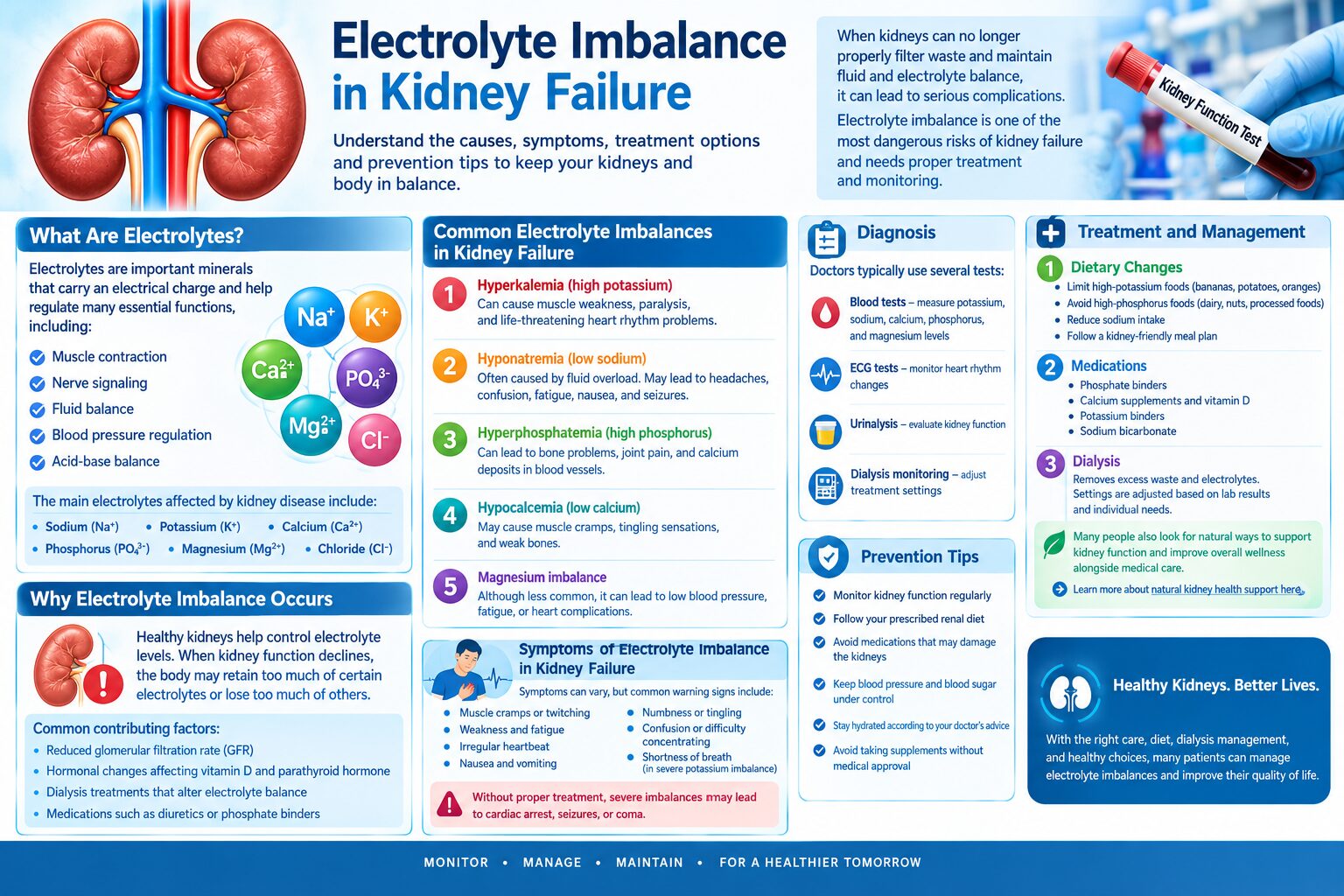 electrolyte imbalance in kidney failure