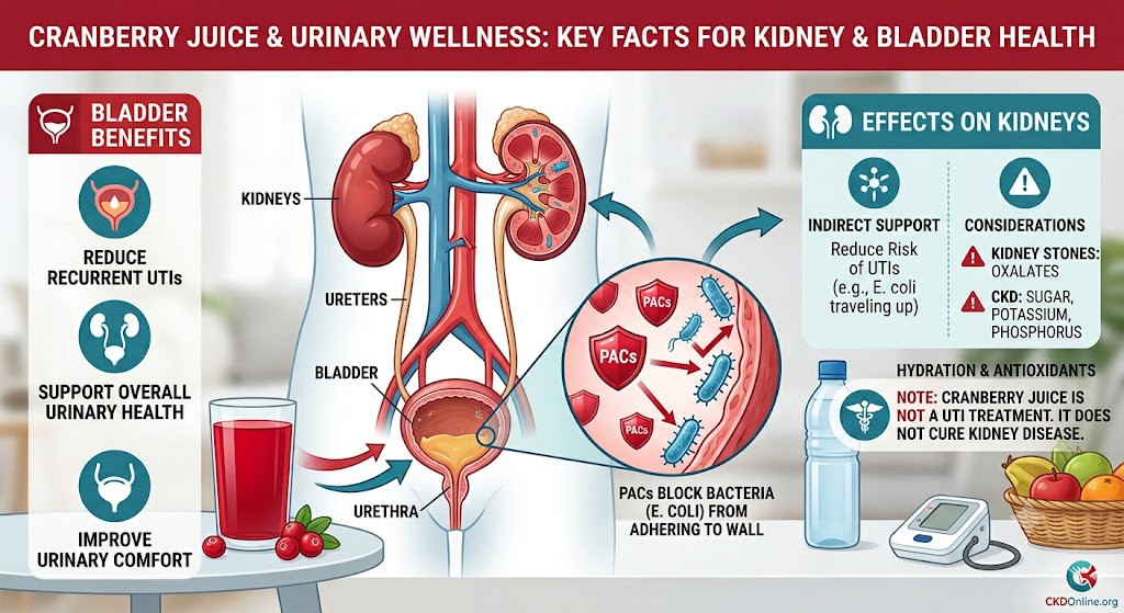 is cranberry juice good for your kidneys and bladder