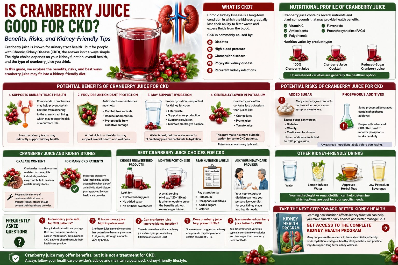 is cranberry juice good for ckd