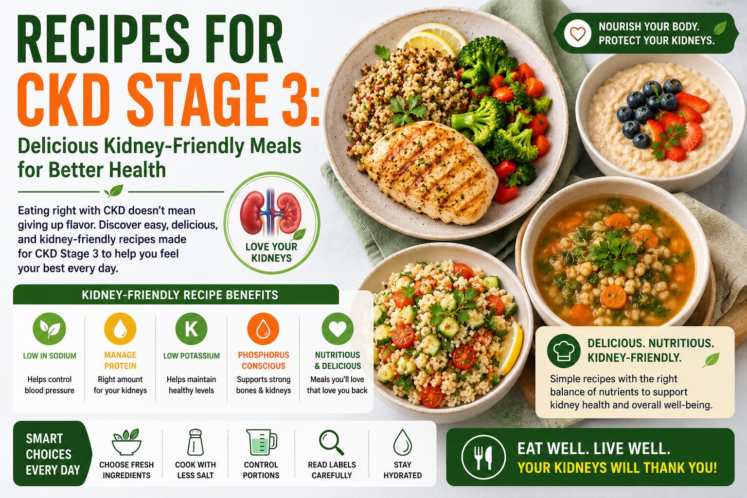 Recipes for CKD Stage 3: Delicious Kidney-Friendly Meals for Better Health