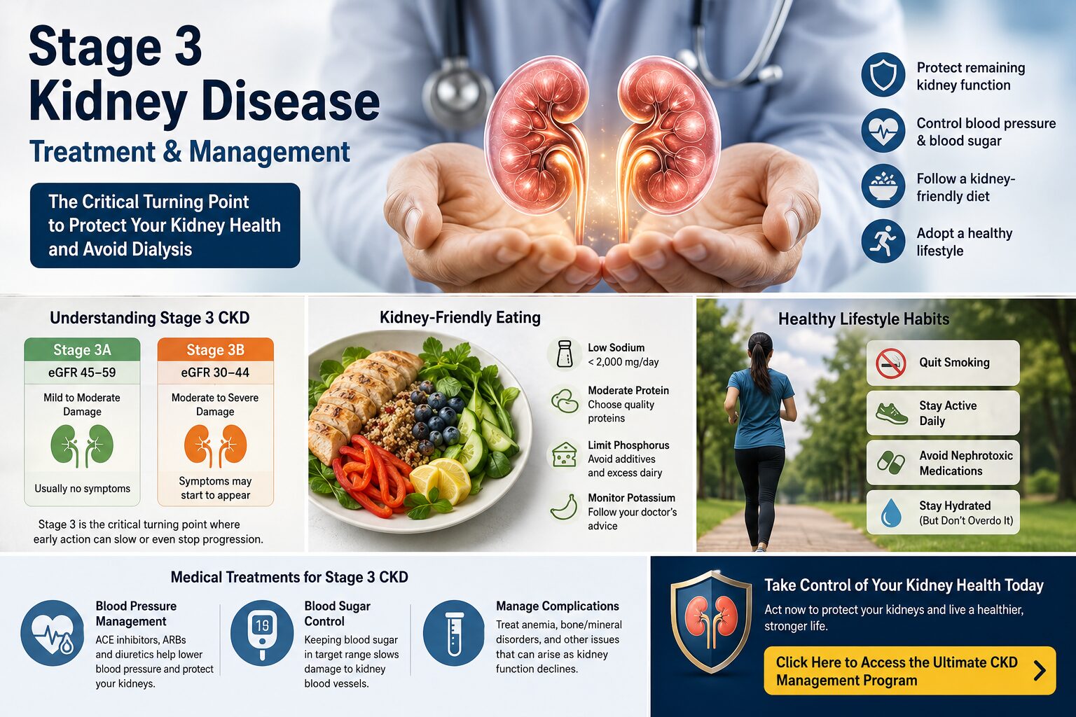 Comprehensive Guide to Stage 3 Kidney Disease Treatment: Strategies to Halt Progression and Restore Renal Health