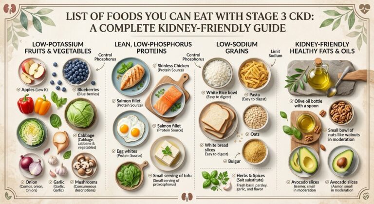 List of Foods You Can Eat With Stage 3 CKD: A Complete Kidney-Friendly Guide