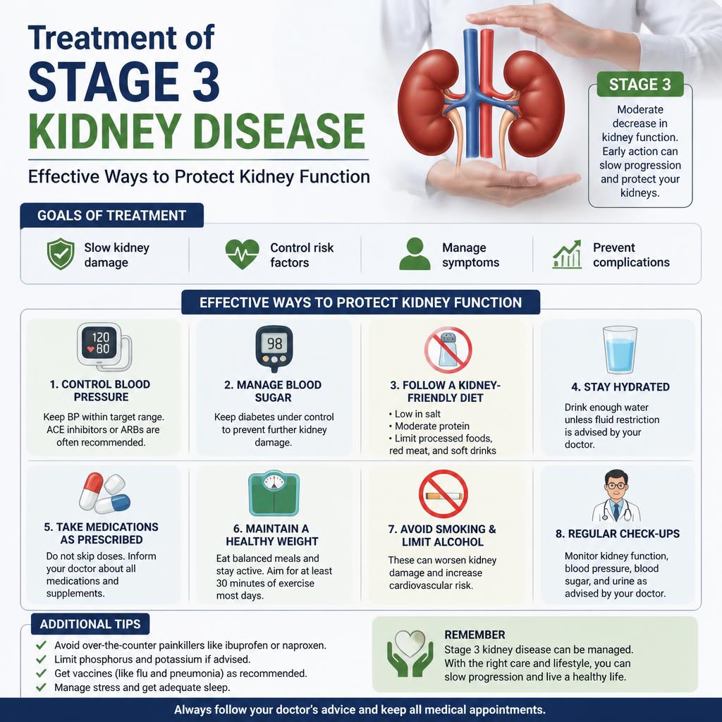 Treatment of Stage 3 Kidney Disease: Effective Ways to Protect Kidney Function